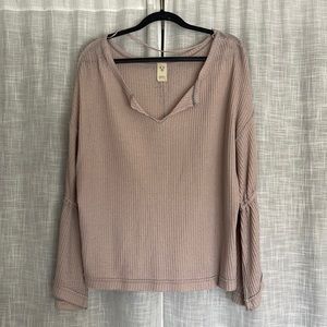 Free People Pink Knit Top